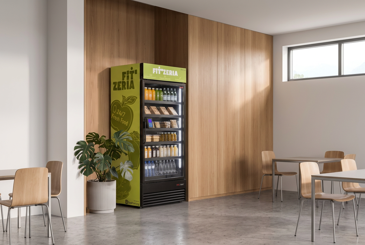 Fresh Vending unit in the break room of a distribution centre